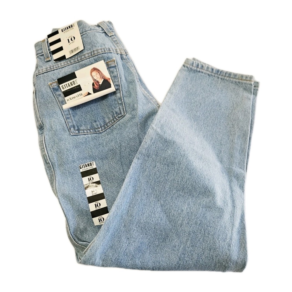 Vintage Gitano Mom Jeans Womens Size 10 Petite Relaxed Fit New With Tags Size 10